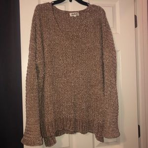 brown chenille sweater